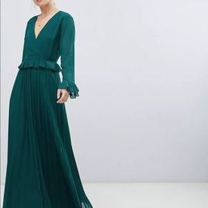 Green maxi dress gown